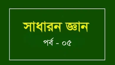 বিসিএস ও প্রতিযোগীতামূলক পরীক্ষার জন্য প্রয়োজনীয় তথ্য (পর্ব – ০৫)