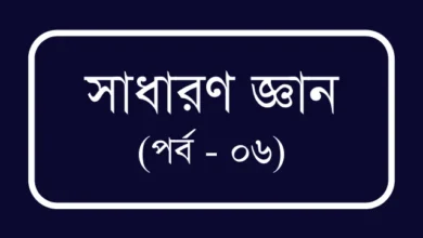 বিসিএস ও প্রতিযোগীতামূলক পরীক্ষার জন্য প্রয়োজনীয় তথ্য (পর্ব – ০৬)